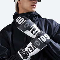 
                  
                    Blizzard X letter print snow mittens - white letter print snow mittens, men wear view, for winter mountain trips
                  
                