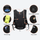 Lightweight waterproof pack with pocket organization - black waterproof vest backpack, for skiing and snowboarding