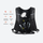 20L waterproof vest-style travel backpack - black waterproof vest backpack, feature infographic, for travel and city walks