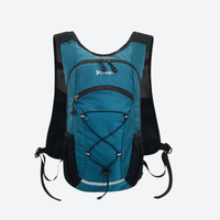 
                  
                    Compact waterproof backpack for snow sports - teal waterproof vest backpack, front product view, for skiing and snowboarding
                  
                