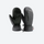 Blizzard X snow mittens for extreme winter sports - gray black snow mittens, pair front and back view, for resort ski days