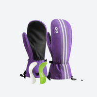 
                  
                    Blizzard Pro snow mittens with waterproof layer - snow mittens pair with wrist pad, purple pair view, for resort ski days
                  
                
