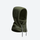 Brio fleece hood facemask and neckwarmer - olive fleece hood facemask, product view, for winter mountain trips