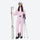 Women's waterproof 3L one-piece snow suit - pink one-piece snow suit, for skiing and snowboarding