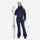 Women's waterproof 3L one-piece snow suit - navy one-piece snow suit, for cold-weather winter sports