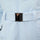 Women's breathable 3-layer jumpsuit ski suit - ice blue, waist belt buckle close-up detail, for skiing and snowboarding