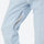 Women's waterproof 3L one-piece snow suit - ice blue, thigh zip vent open close-up detail, for resort and backcountry days