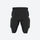 Padded protection shorts and knee guards - black impact protection shorts, for skate and ski park sessions