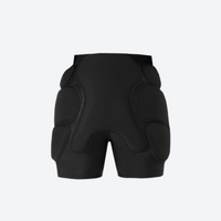 
                  
                    Padded silicon hip shorts and knee pads - black silicon impact protection shorts, for skate and ski park sessions
                  
                