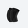 Shock-absorbing silicon protective gear for skiing - black silicon impact protection knee pad pair, for snow sports beginners