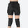 Silicon impact protection gear for snow sports - black silicon impact protection shorts on women with knee pads