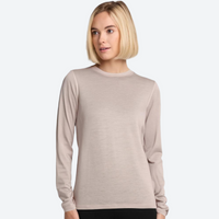 
                  
                    Women's breathable pure merino wool long-sleeve - women's 100 merino wool base layer top, for skiing and snowboarding
                  
                