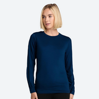 
                  
                    Women's breathable pure merino wool long-sleeve - women's 100 merino wool base layer top, for travel and daily commute
                  
                