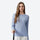 Women's 100% merino wool base layer top - light blue women's merino wool base layer top, for layering in cold weather