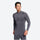 Warm merino wool baselayer suit for snow sports - gray merino compression base layer suit on men, for cold-weather training