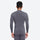 Merino wool compression base layer suit - gray merino compression base layer suit on men, for layering under ski wear