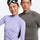Breathable merino compression top and pants set - lavender and gray merino compression suit couple, for winter snow sports