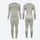 Breathable merino compression top and pants set - sage merino compression base layer suit, for cold-weather training
