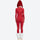 Merino wool compression base layer suit - red merino compression base layer suit on women, for cold-weather training