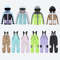 
                  
                    Kids breathable 2-layer ski suit with gaiters - multi color kids jackets and pants, for cold-weather winter sports
                  
                