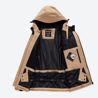 
                  
                    Kids waterproof 2L snow jacket and pants set - tan kids jacket, for kids skiing and snowboarding
                  
                