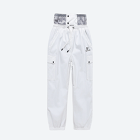 
                  
                    Kids snowboard jacket and pants with snow gaiters - white kids snow pants, for snow play and winter commute
                  
                