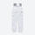 Kids snowboard jacket and pants with snow gaiters - white kids snow pants, for snow play and winter commute