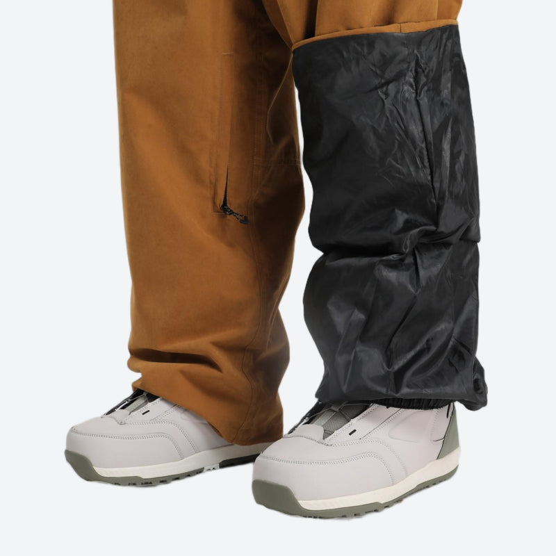 Unisex waterproof 3L snow anorak jacket and pants - coffee brown, for powder days and winter commute