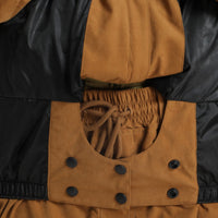 
                  
                    Breathable 3-layer ski pullover with balloon pants - coffee brown, for skiing and snowboarding
                  
                