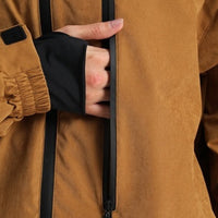 
                  
                    Breathable 3-layer ski pullover with balloon pants - coffee brown, for cold-weather winter sports
                  
                