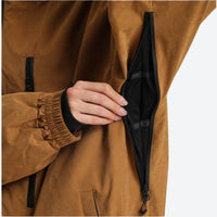 
                  
                    Unisex waterproof 3L snow anorak jacket and pants - coffee brown, for resort and street wear
                  
                