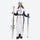 Women's one-piece snowboard suit with waist belt - white black one-piece snow suit, for powder and piste riding