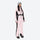 Women's breathable colorblock jumpsuit ski suit - pink black one-piece snow suit, for skiing and snowboarding
