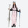 Women's one-piece snowboard suit with waist belt - pink black one-piece snow suit, for powder and piste riding