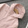Women's light water-repellent hiking jacket - pink softshell jacket, flat lay hood close-up, for travel and daily commute