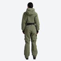 
                  
                    Women's minimal one-piece ski suit for snow days - olive 3l one-piece ski suit on women, for resort ski days
                  
                