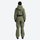 Women's minimal one-piece ski suit for snow days - olive 3l one-piece ski suit on women, for resort ski days