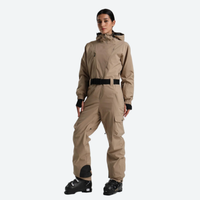 
                  
                    Women's belted one-piece ski suit for resort - khaki 3l one-piece ski suit on women, for snow sports weekends
                  
                