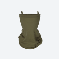 
                  
                    Soft merino facemask neckwarmer in many colors - olive merino wool facemask with ear loops, for travel and city walks
                  
                