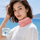 Soft merino facemask neckwarmer in many colors - pink merino wool facemask on women with inset, for cycling and commuting