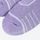 Breathable knee-high merino ski socks - lavender compression merino ski socks, toe close-up, for cold-weather training