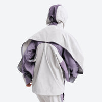 
                  
                    Unisex waterproof snowboard jacket with zip pockets - light gray waterproof jacket, for resort and street wear
                  
                