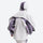 Unisex waterproof snowboard jacket with zip pockets - light gray waterproof jacket, for resort and street wear