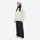 Unisex 3-layer snowboard jacket and pants - white jacket with black pants, for powder days and winter commute