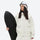 Unisex waterproof 3L snow jacket and pants series - white jacket, for cold-weather winter sports