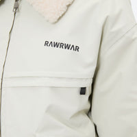 
                  
                    Unisex waterproof 3L snow jacket and pants series - white jacket, chest panel close-up detail, for resort and street wear
                  
                