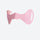 Cozy winter face patches for cheek and nose protection - light pink face patch, product view, for snow sports weekends