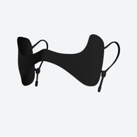 
                  
                    Cold weather face patches with ear loops - black face patch with ear loops, product view, for daily commute and office
                  
                