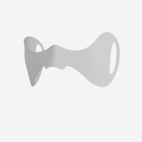
                  
                    Cold weather face patches with ear loops - white and gray face patch, product view, for skiing and snowboarding
                  
                