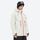 Men's 3-layer snowboard jacket and pants - white jacket, on-model three-quarter front view, for powder and piste riding